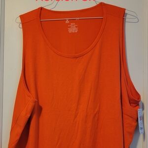 Women's Orange Sleeveless Top